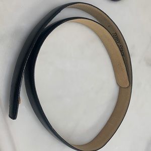 Terry Stark Black leather belt